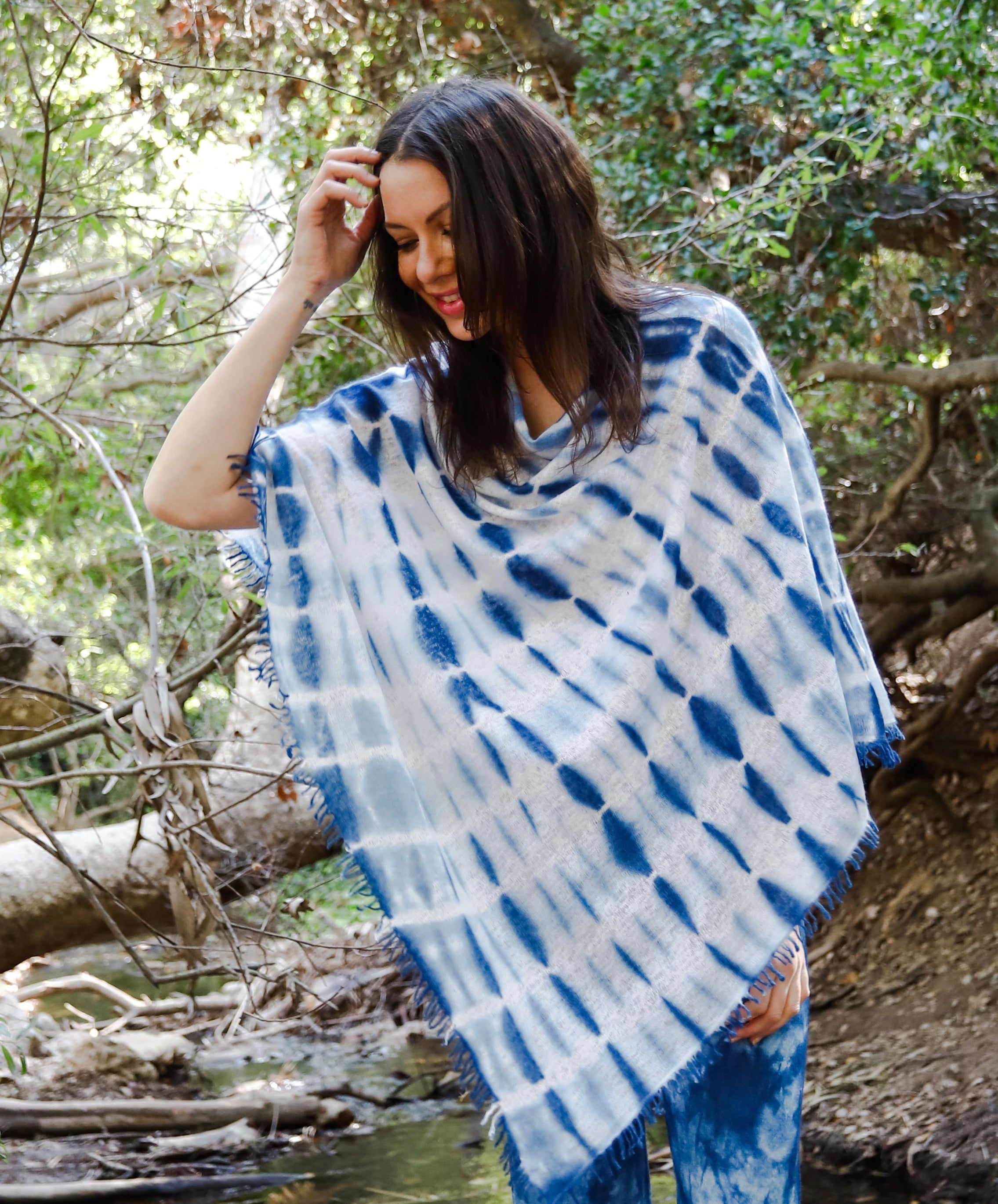 Felted Poncho- Altas dye