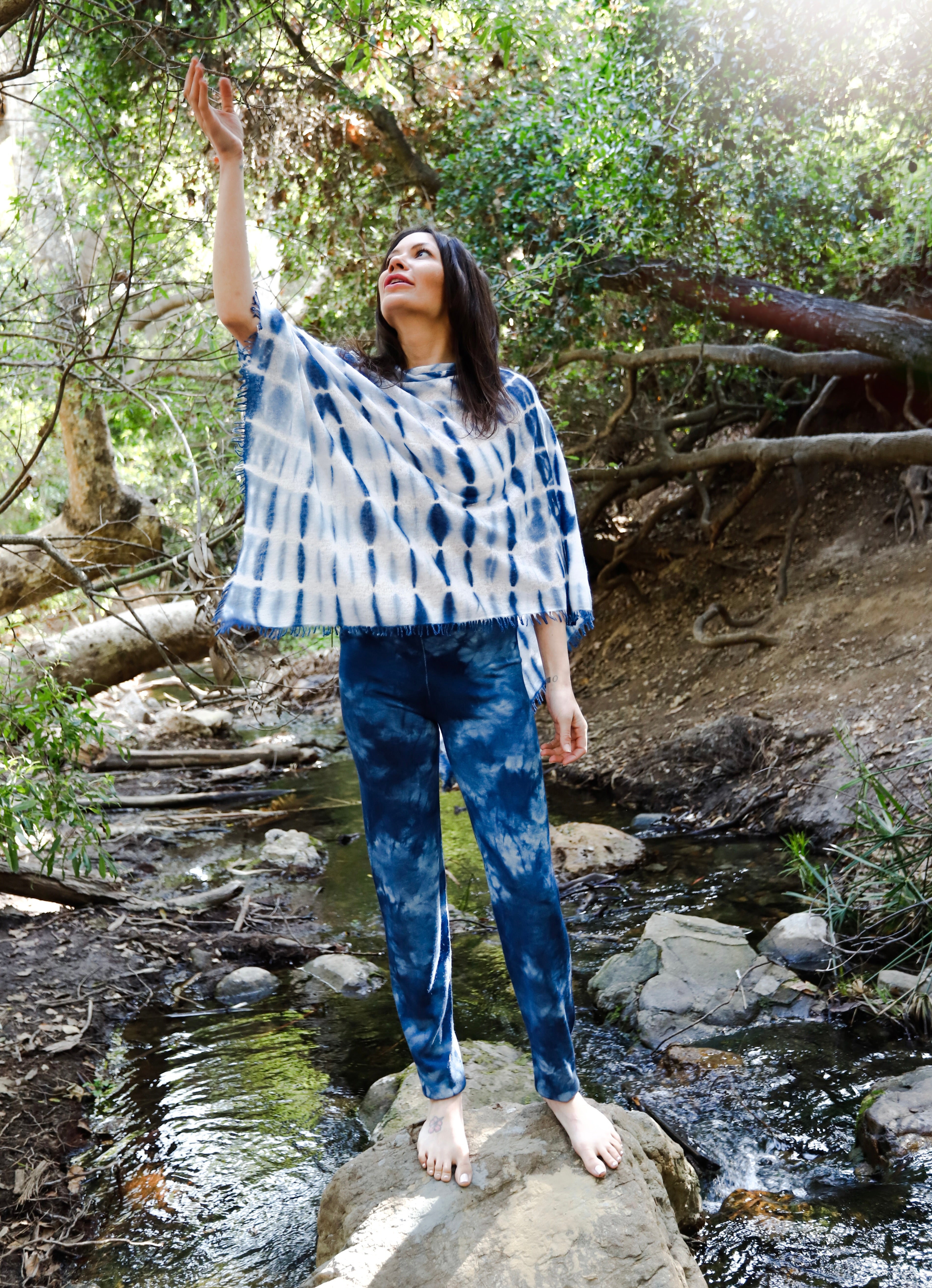 Felted Poncho- Altas dye