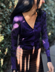 Lolita Cardigan in Aubergine